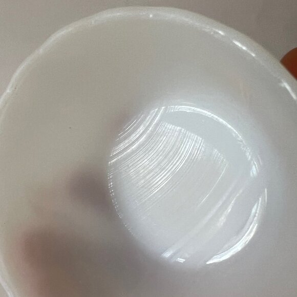 MCM Vintage Fire King Milk Glass Anchor Hocking Loaf & Custard Dish -  CIRCA 60s - Picture 15 of 16